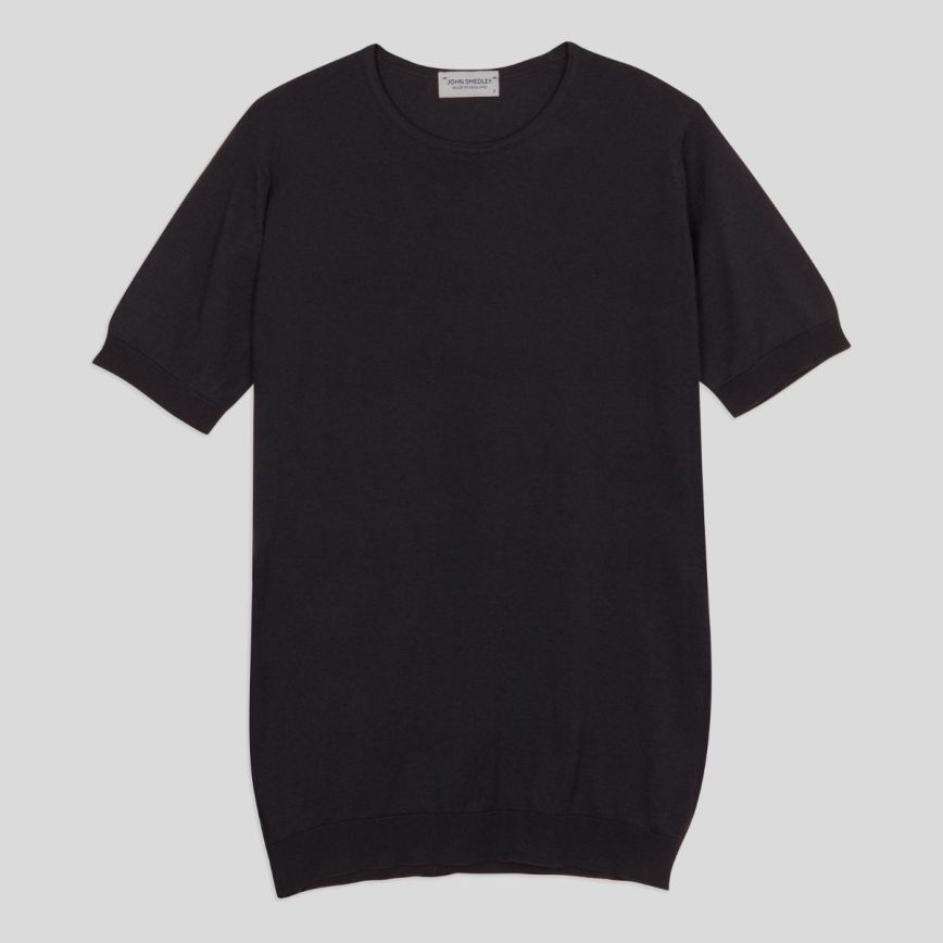 T-shirt girocollo Belden navy John Smedley