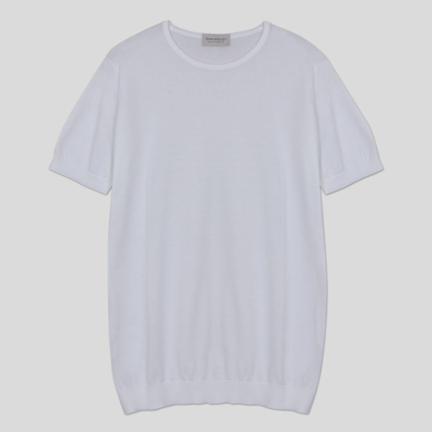 T-shirt girocollo Belden white John Smedley