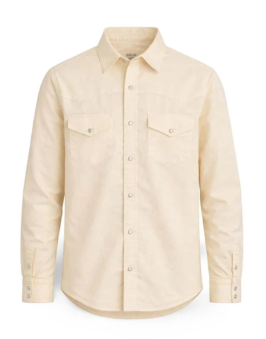 Camicia texana oxford gialla Chesapeake's