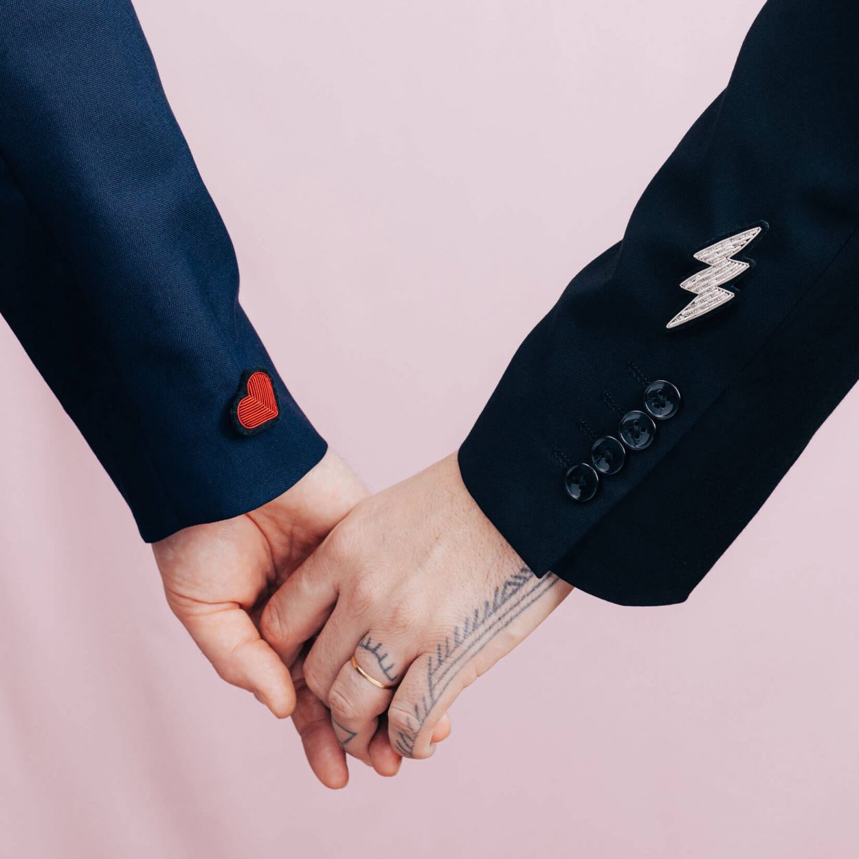 Spilla cuore blue Macon & Lesquoy