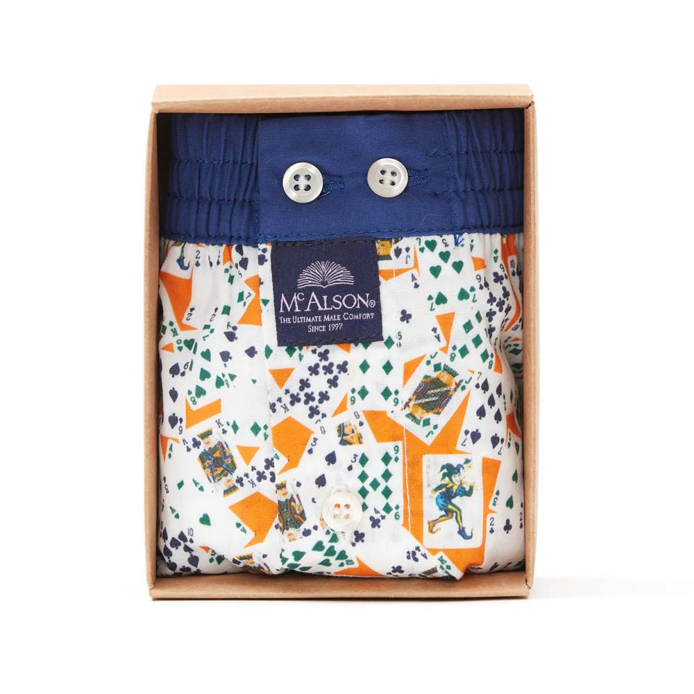Boxer carte da gioco arancione McAlson