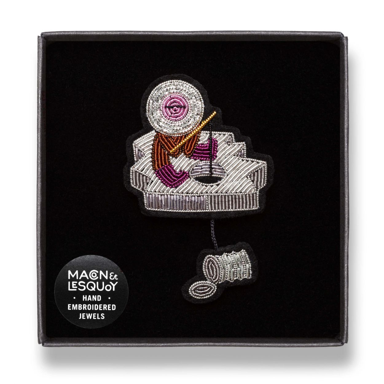 Spilla eschimese pescatore Macon & Lesquoy