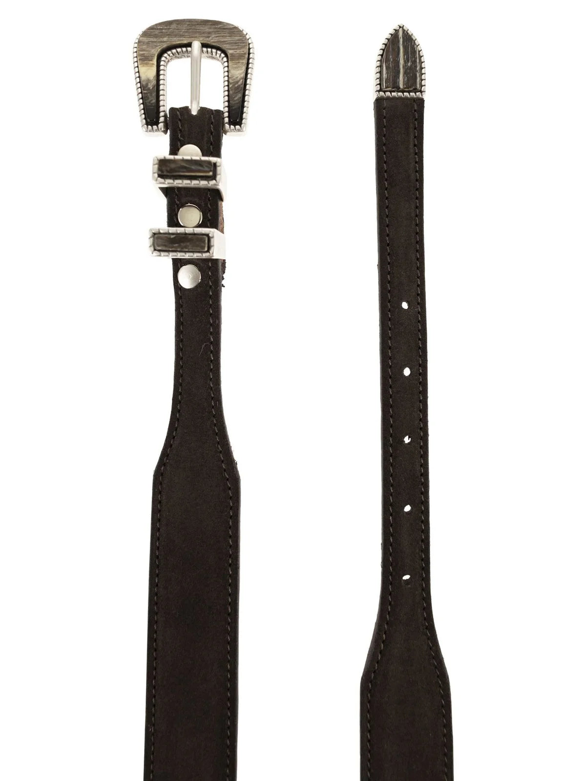 Cintura western camoscio moro Monsieur