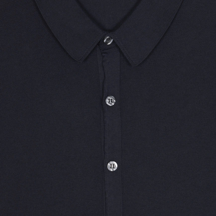 Camicia Folke manica corta navy John Smedley
