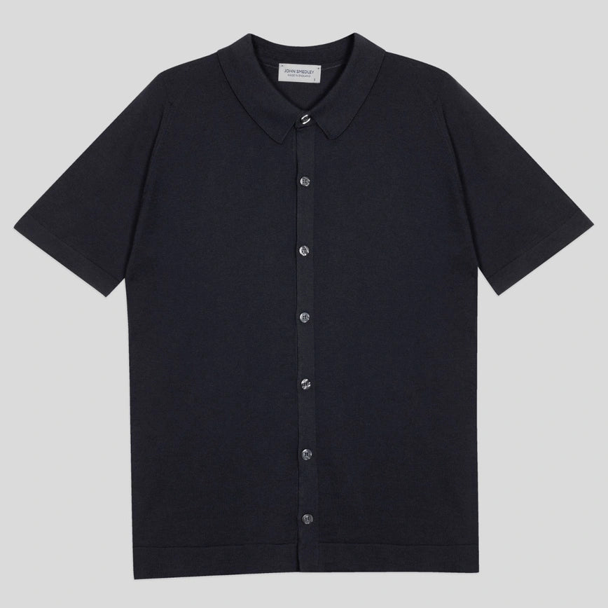 Camicia Folke manica corta navy John Smedley