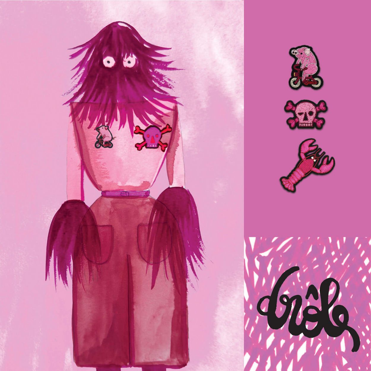 Spilla lobster pink Macon & Lesquoy