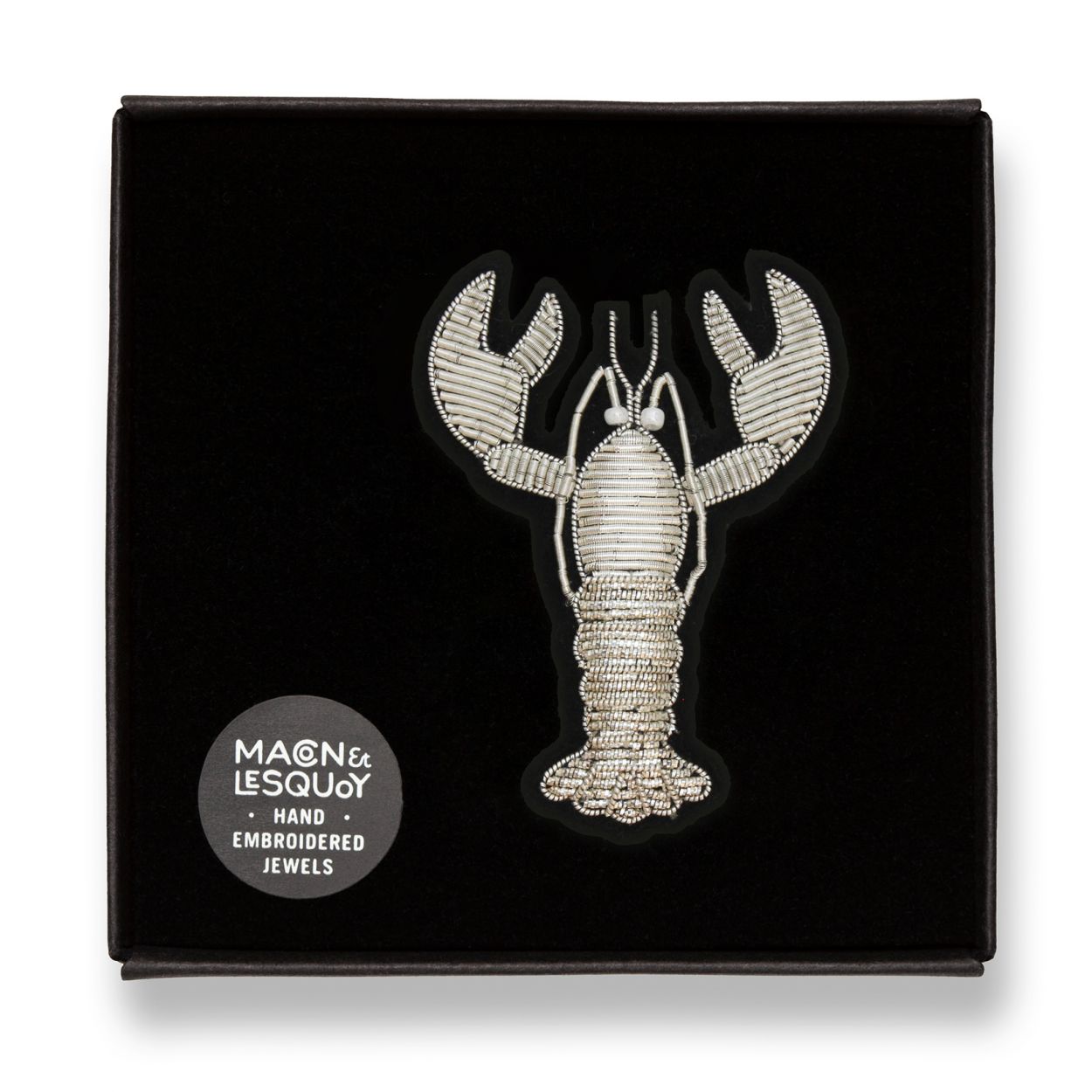 Spilla lobster silver Macon & Lesquoy