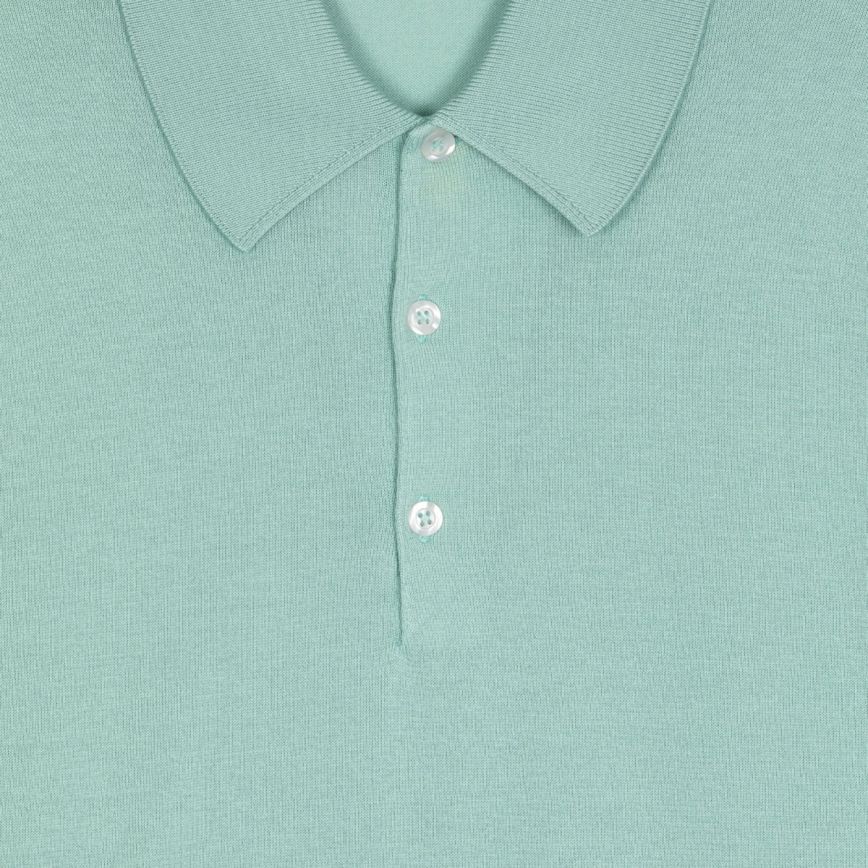 Polo Isis manica corta Mint John Smedley