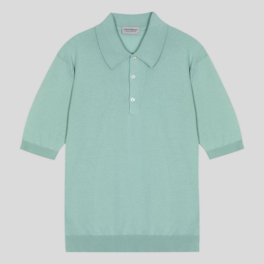 Polo Isis manica corta Mint John Smedley