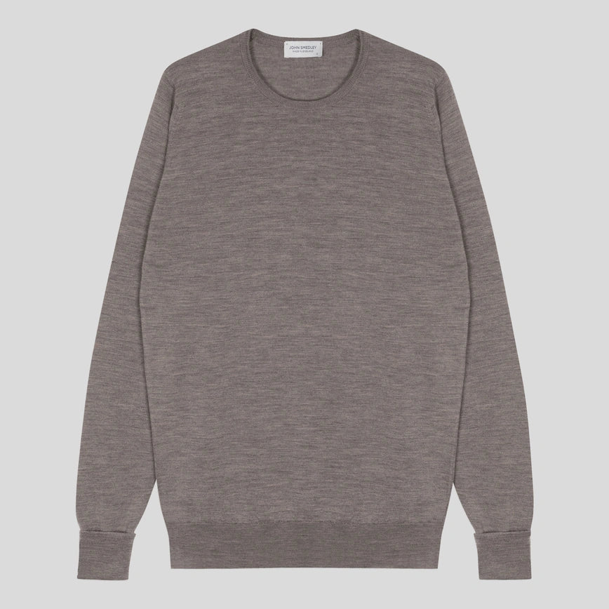 Girocollo Marcus lana mushroom John Smedley