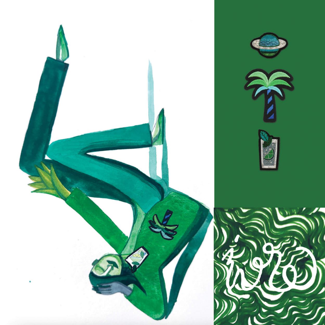 Spilla Moijto Cocktail Macon & Lesquoy