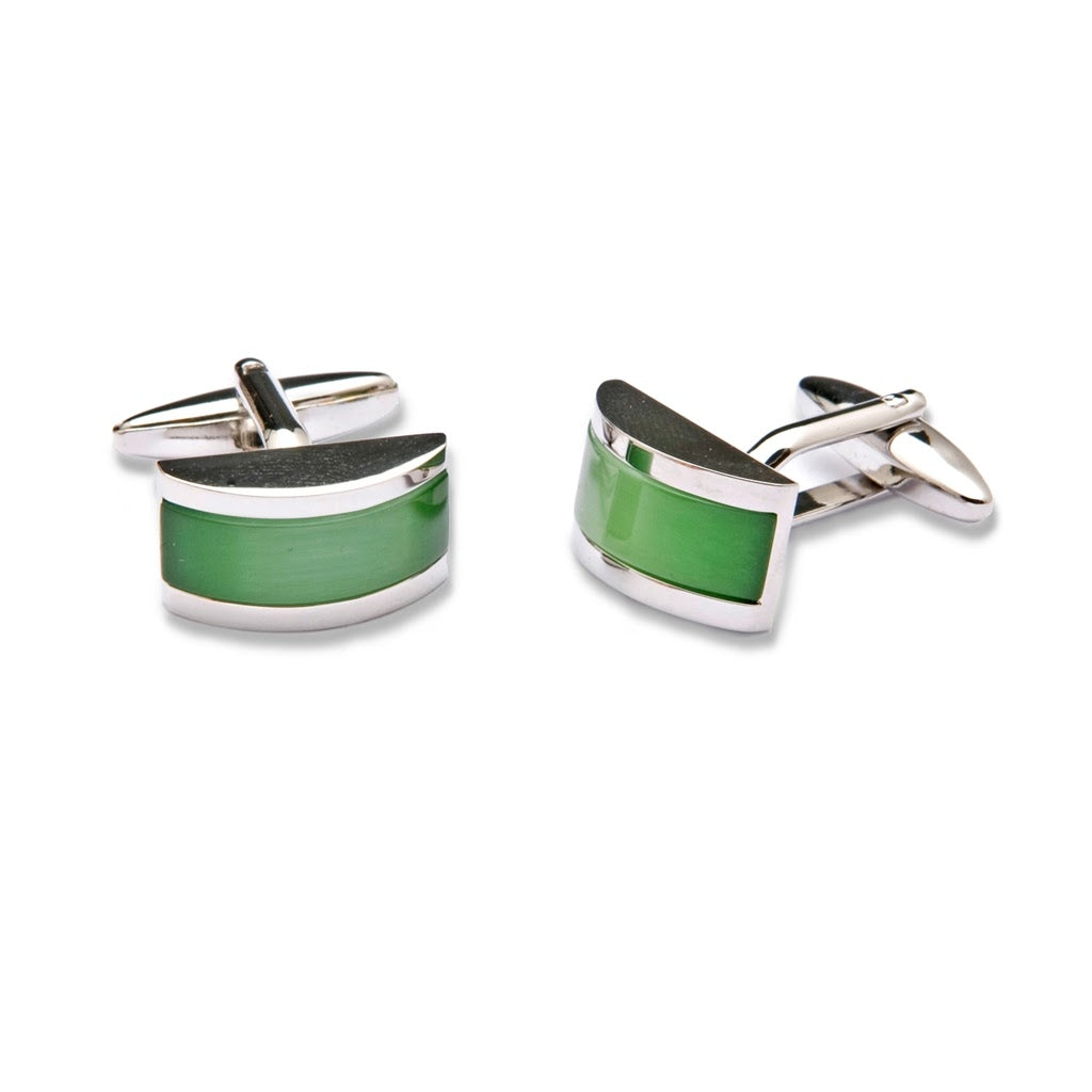 Gemelli rettangolari pietra verde chiaro Monsieur