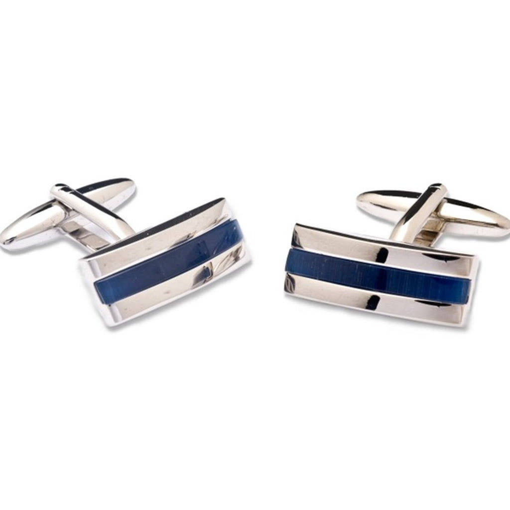Gemelli rettangolari pietra blu Monsieur