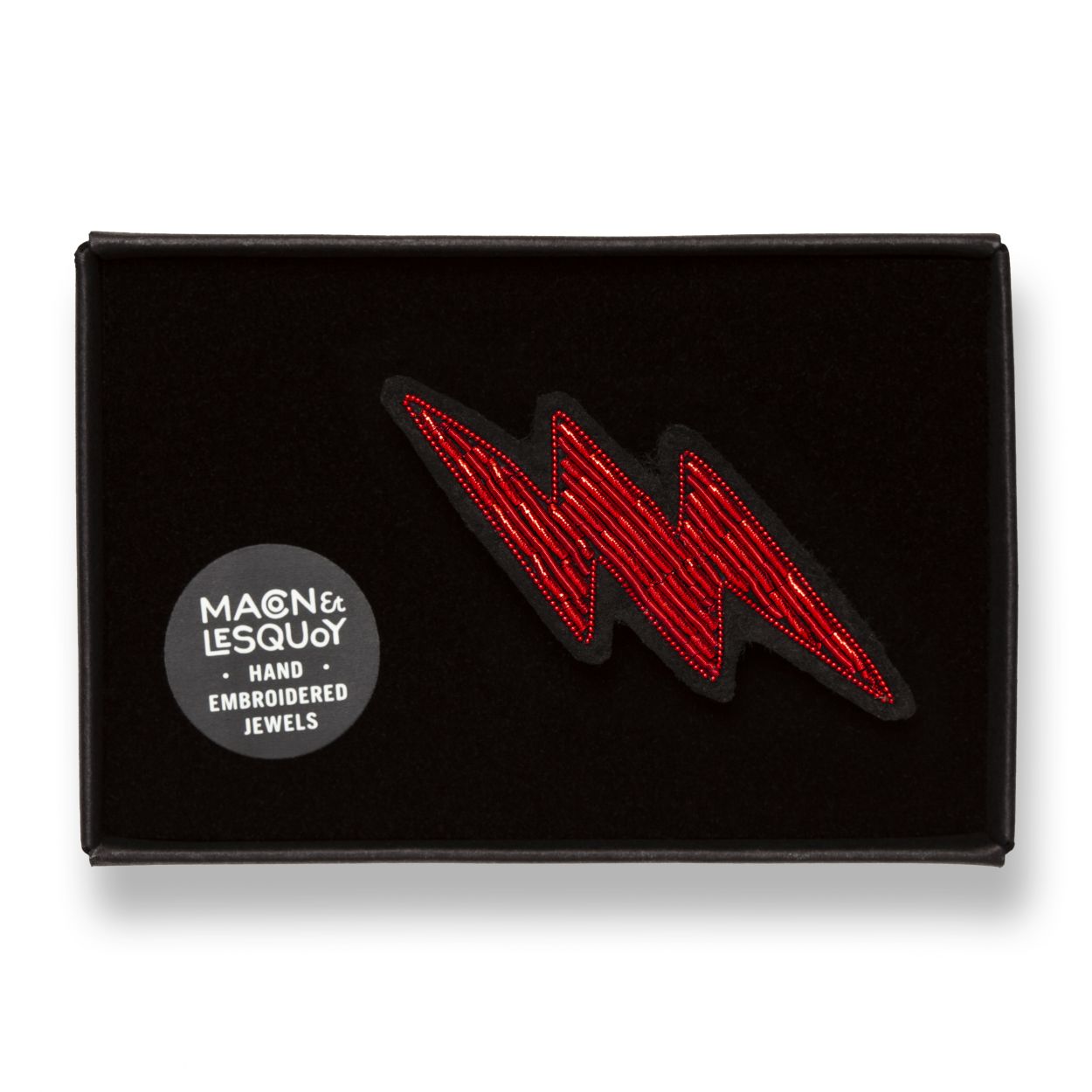 Spilla fulmine rosso Macon & Lesquoy