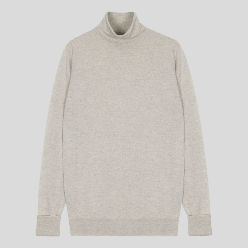 Collo alto Richards lana Grey Fleece John Smedley