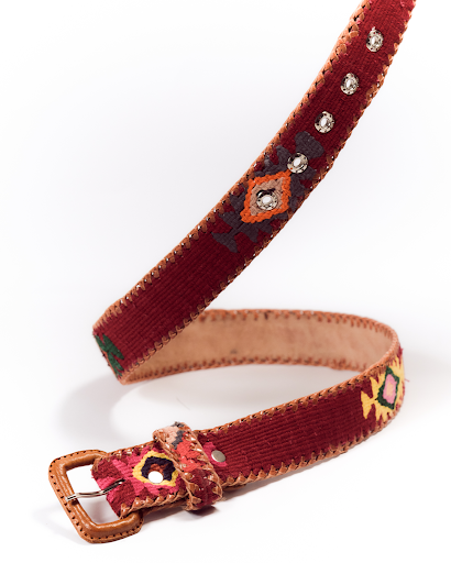 Cintura etnica bordeaux LATCH