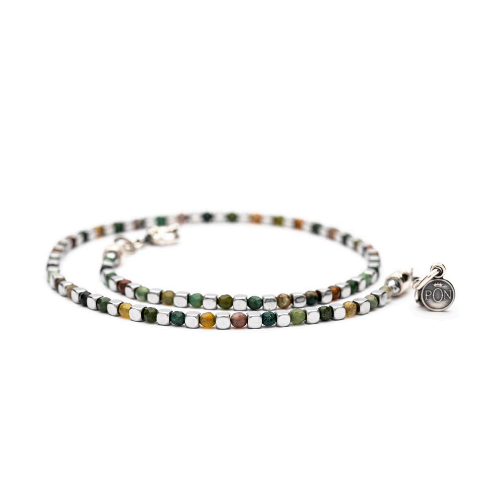 Collana cubetti sfere camouflage PON