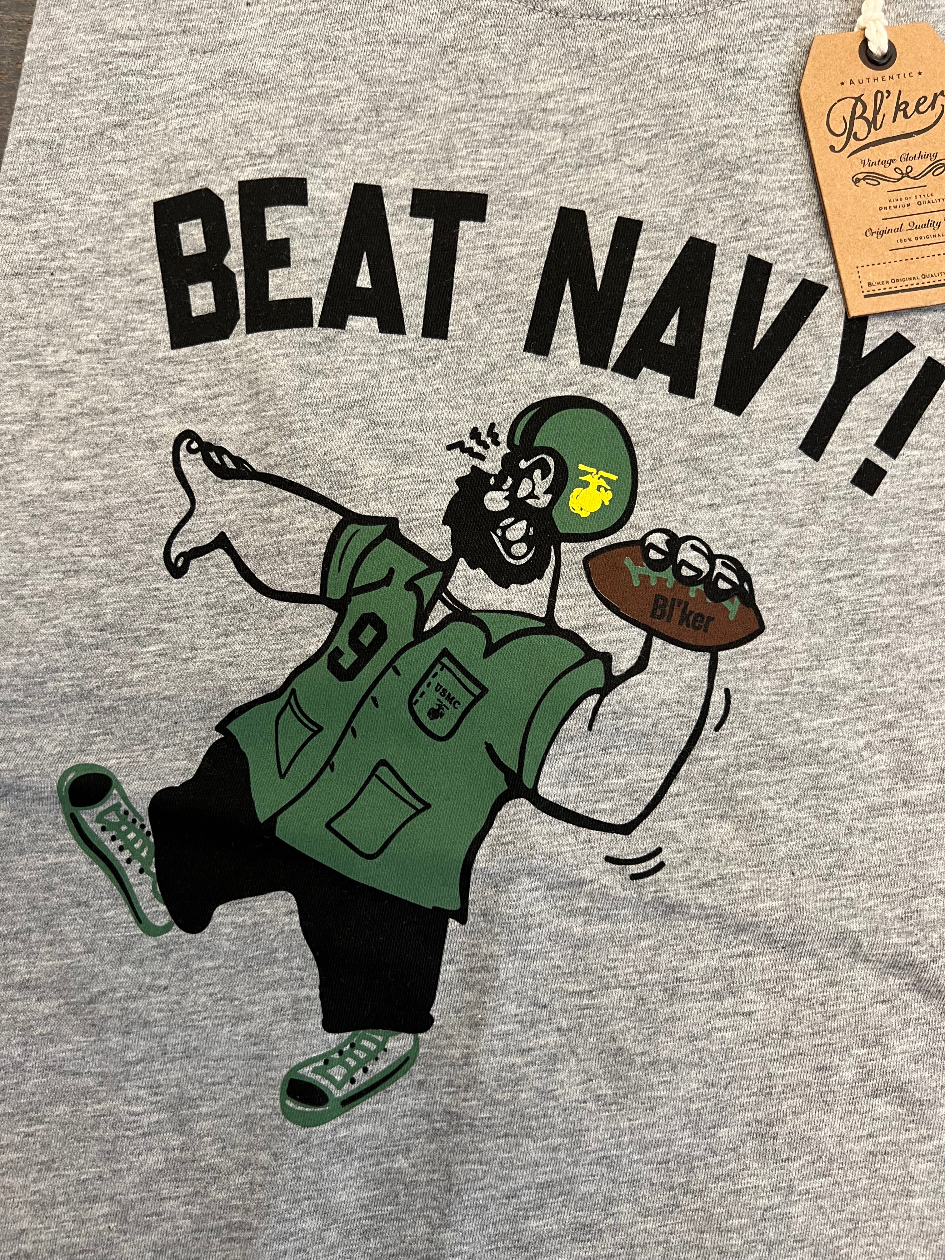 T-shirt cotone "Beat Navy!" BL'KER