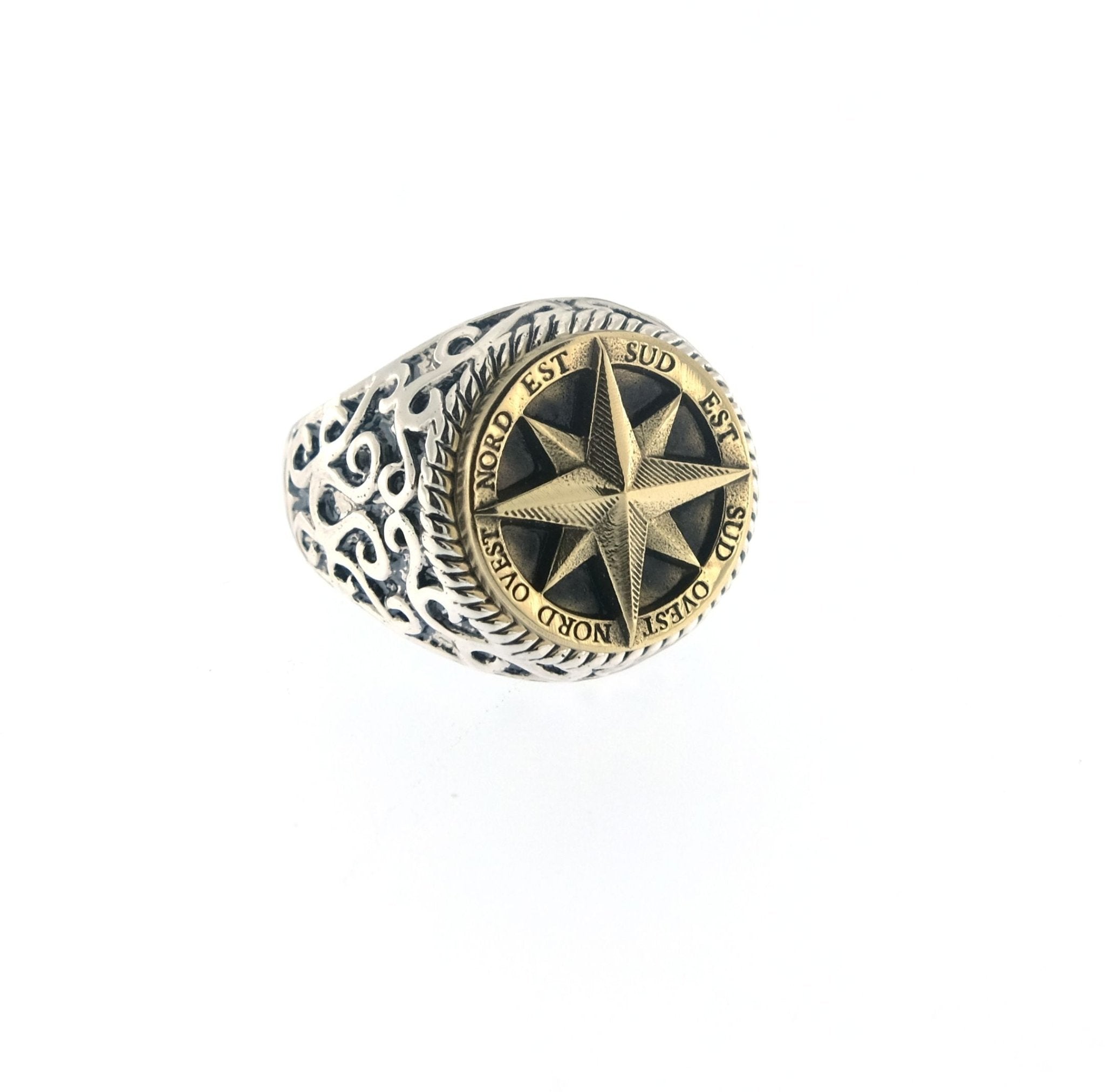 Anello arabesco rosa dei venti PON - MONSIEUR
