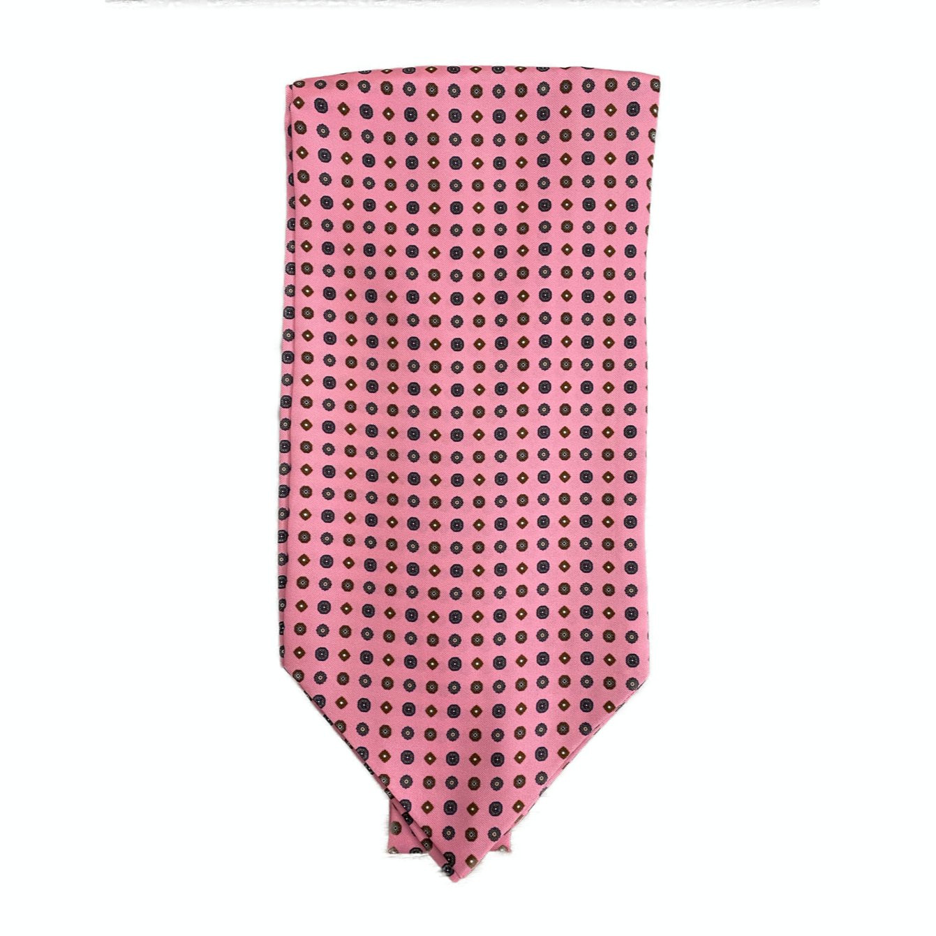 Ascot silk tie fantasia baby pink Monsieur - MONSIEUR