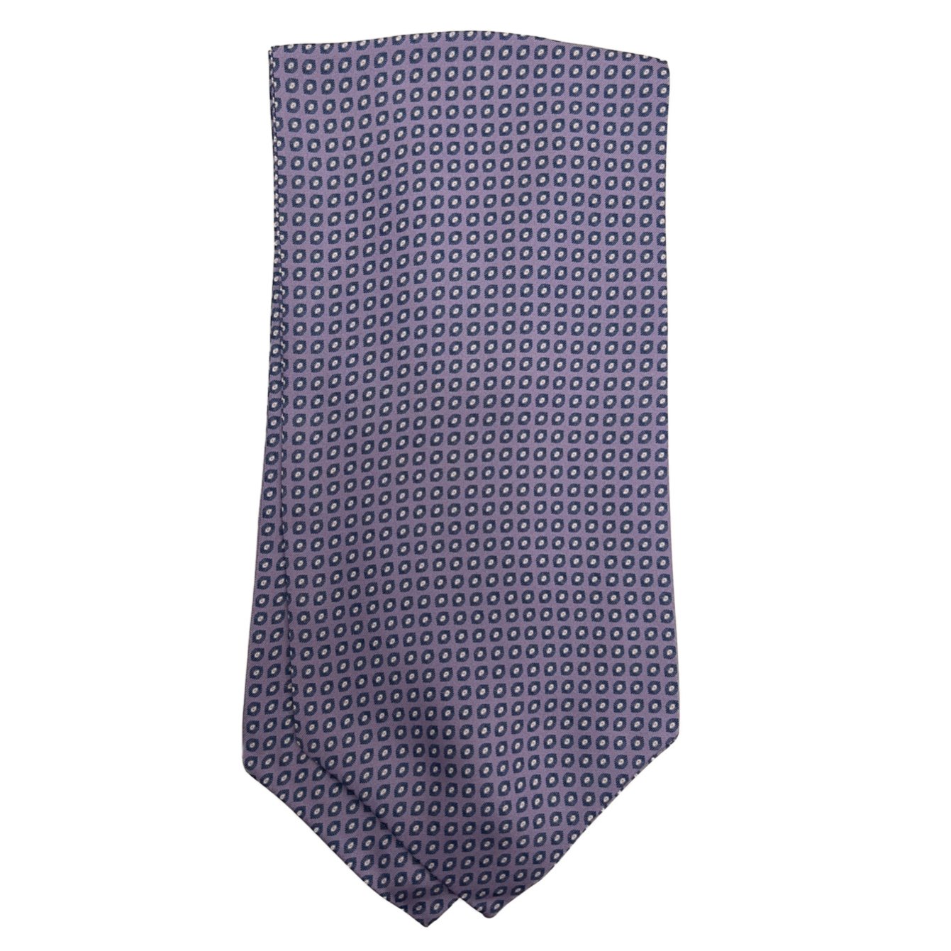 Ascot silk tie fantasia lilla viola Monsieur - MONSIEUR