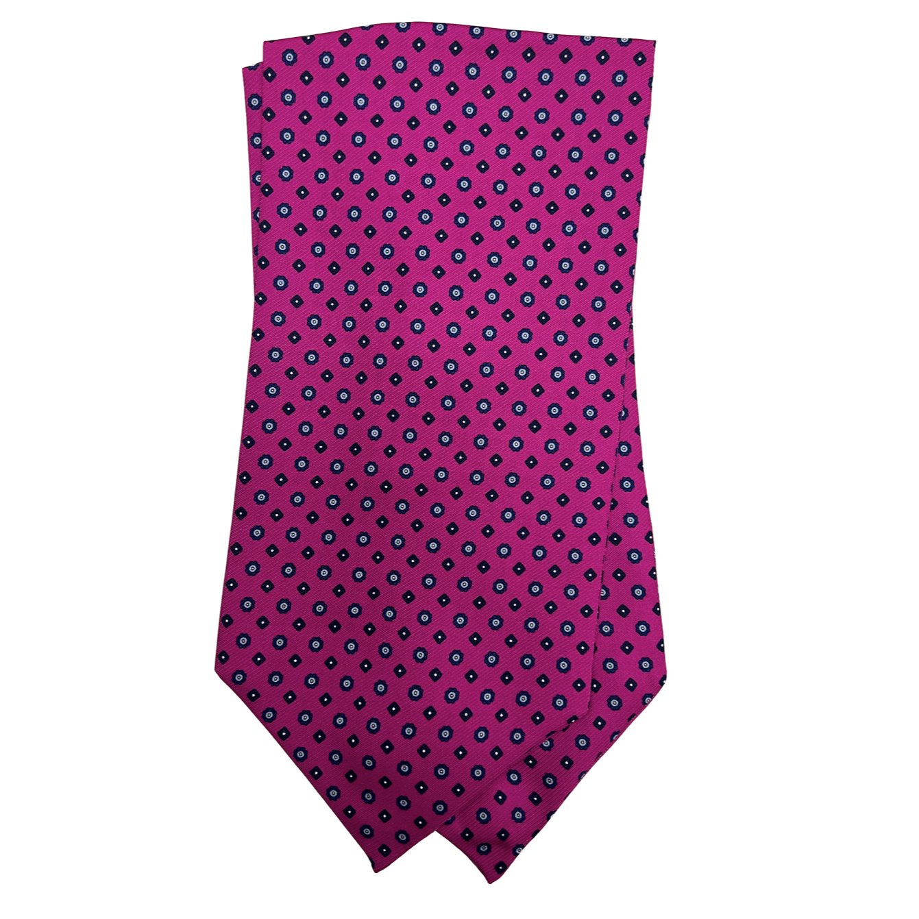 Ascot silk tie fantasia porpora Monsieur - MONSIEUR