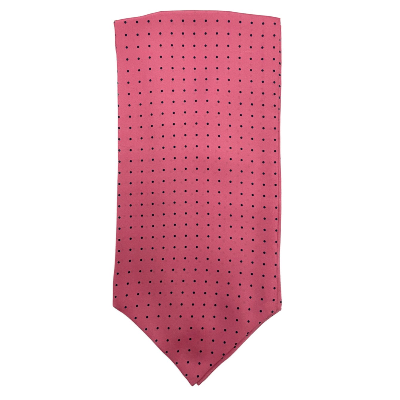 Ascot silk tie pois pink blu Monsieur - MONSIEUR