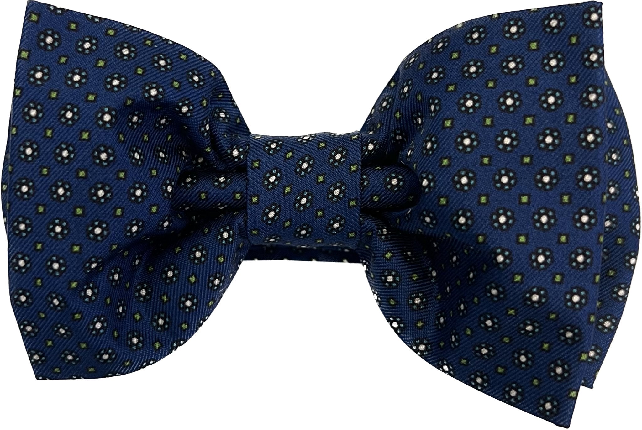 Bow tie seta blu royal fantasia cravatta Monsieur - MONSIEUR
