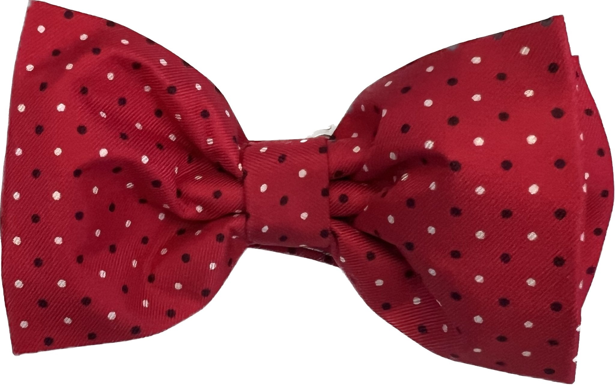 Bow tie seta rosso multi pois Monsieur - MONSIEUR