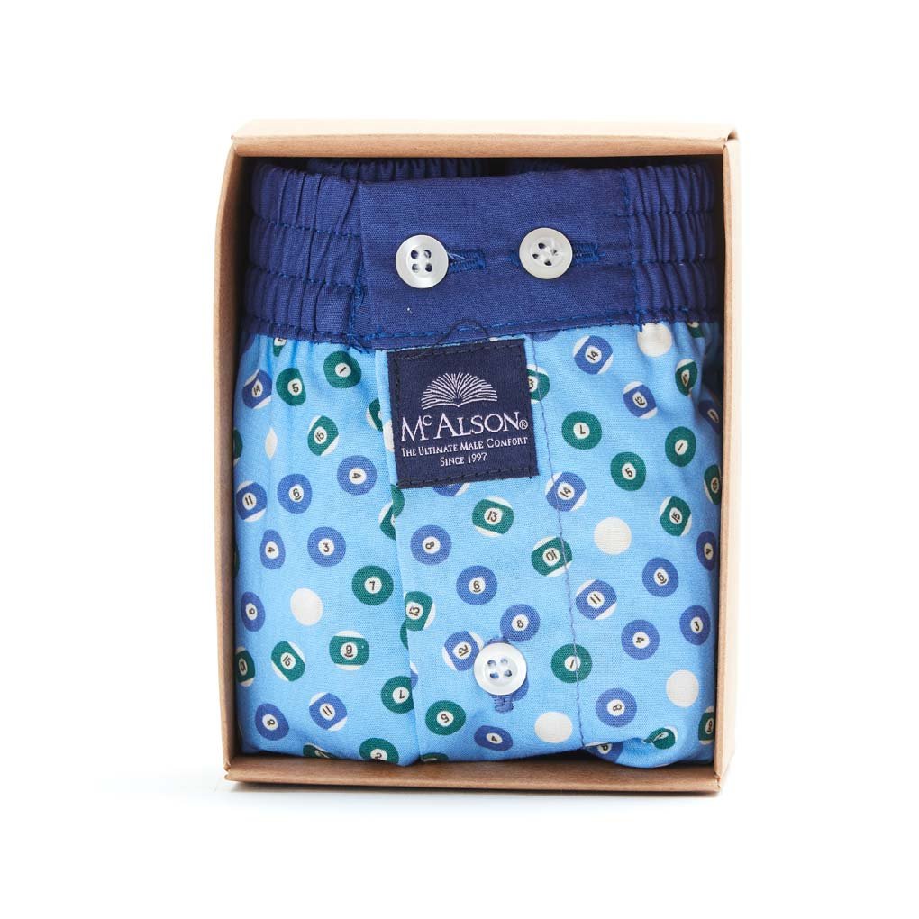 Boxer biliardo light blue McAlson - MONSIEUR