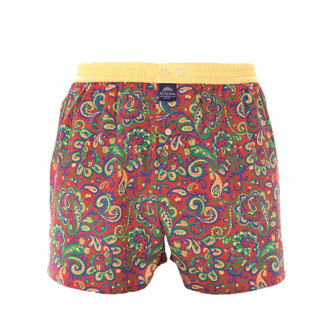 Boxer paisley rosso McAlson - MONSIEUR