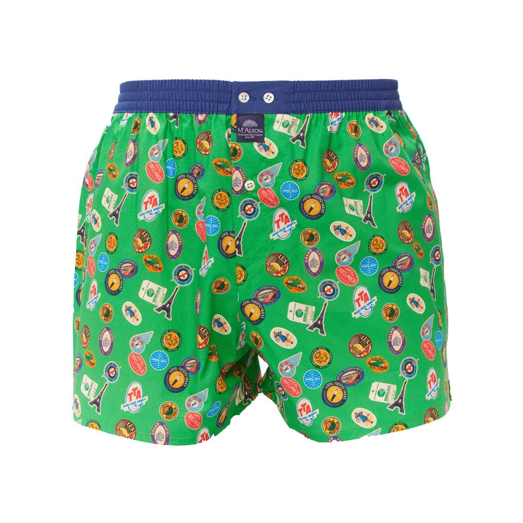 Boxer patches verde McAlson - MONSIEUR