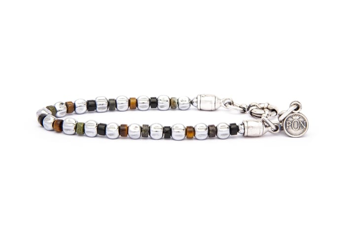 Bracciale Rio granina camouflage occhio di tigre PON - MONSIEUR