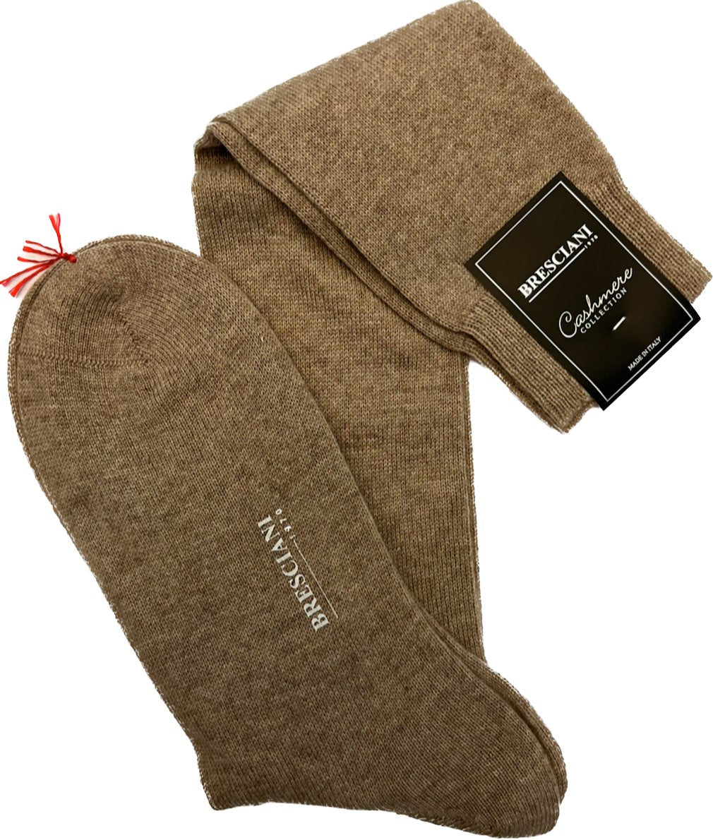 FALKE No. 2 M So cachemire tinta unita 1 paio, Calzini Uomo, Marrone Deer 5536, 43-44