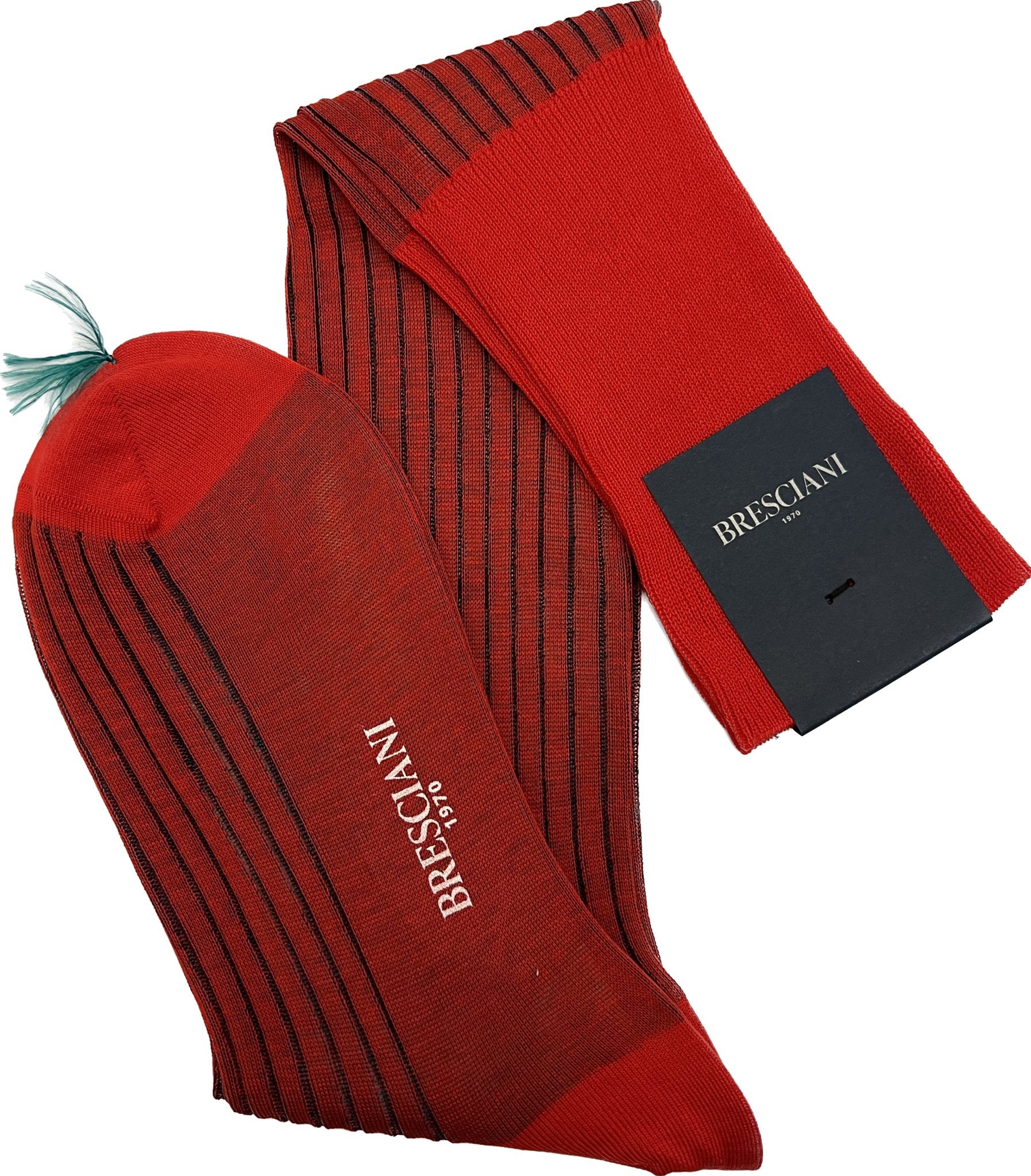 Calze vanisè rosso bluette Bresciani - MONSIEUR