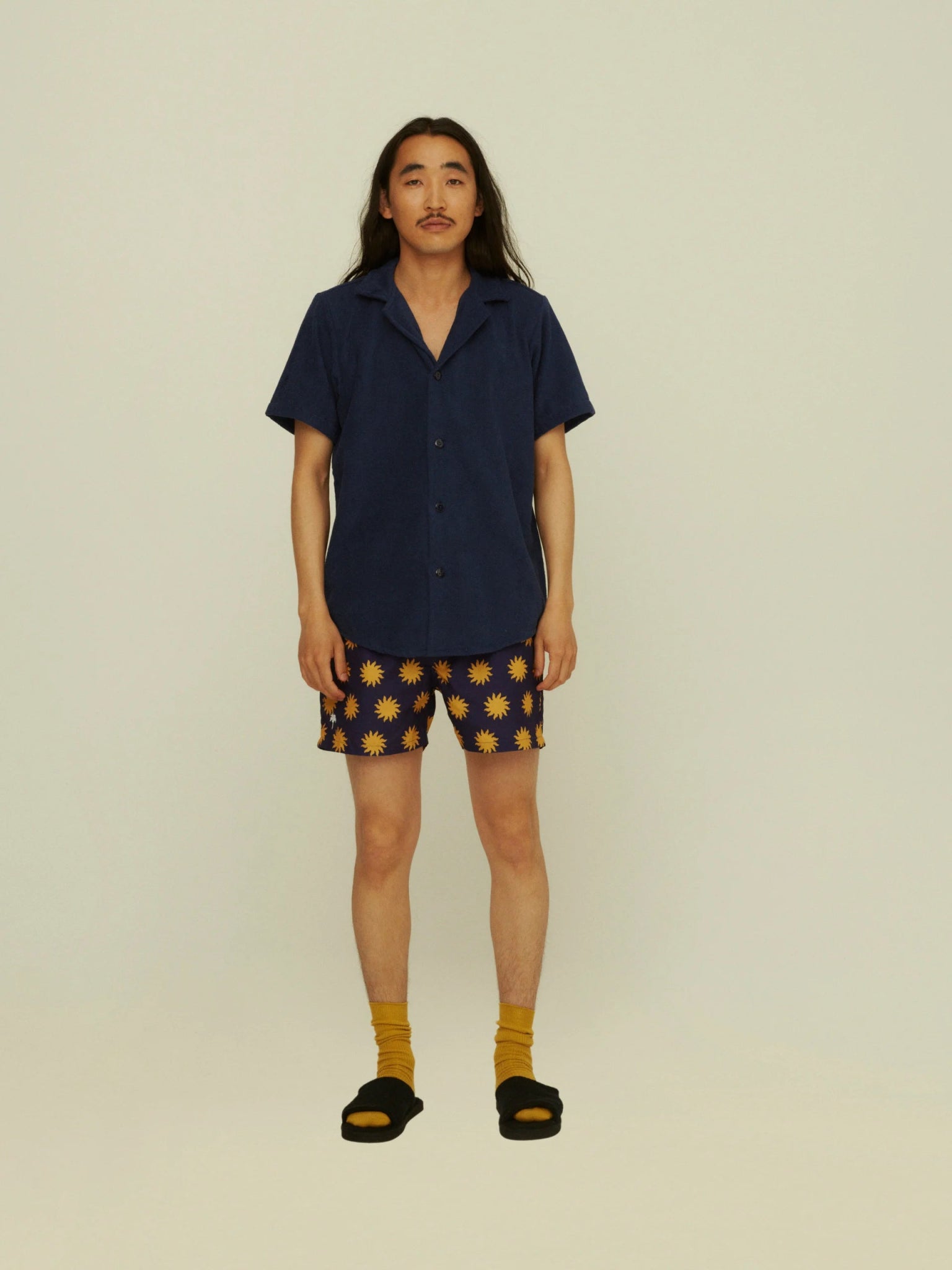 Camicia spugna blu OAS - MONSIEUR