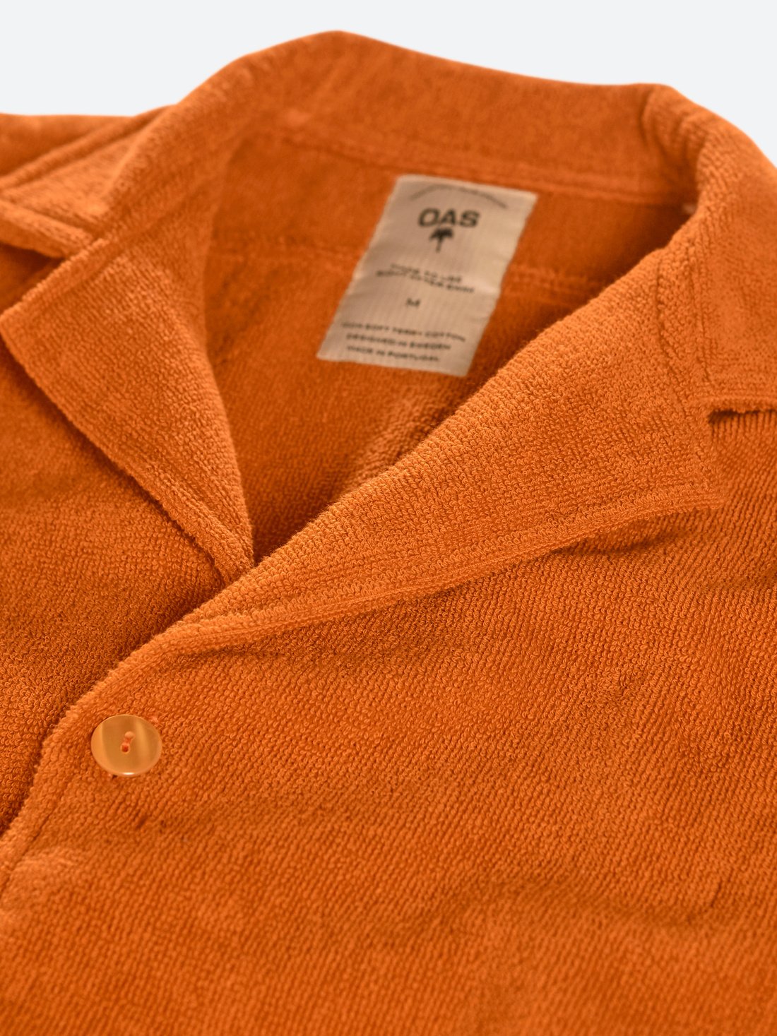 Camicia spugna terracotta OAS - MONSIEUR