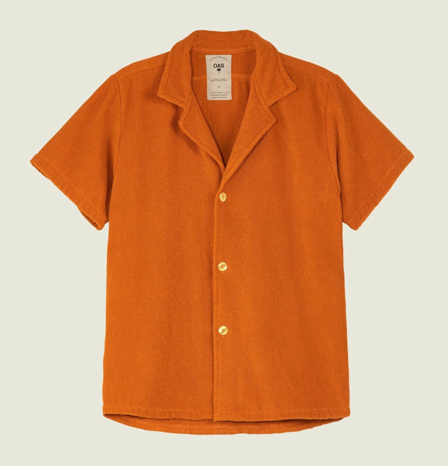 Camicia spugna terracotta OAS - MONSIEUR