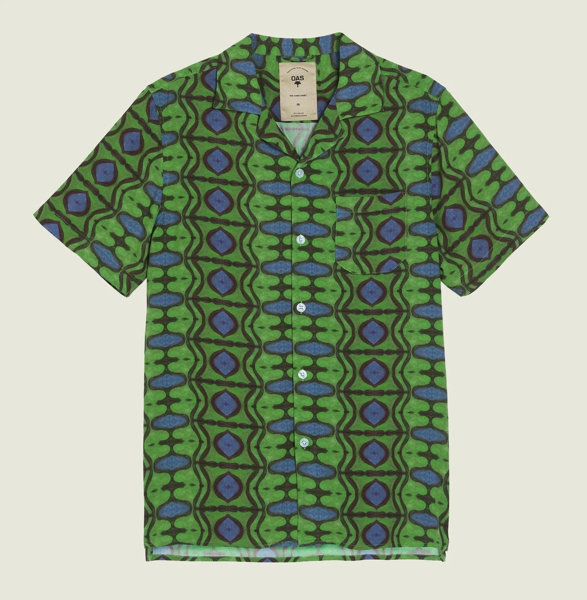 Camicia viscosa emerald blues OAS - MONSIEUR