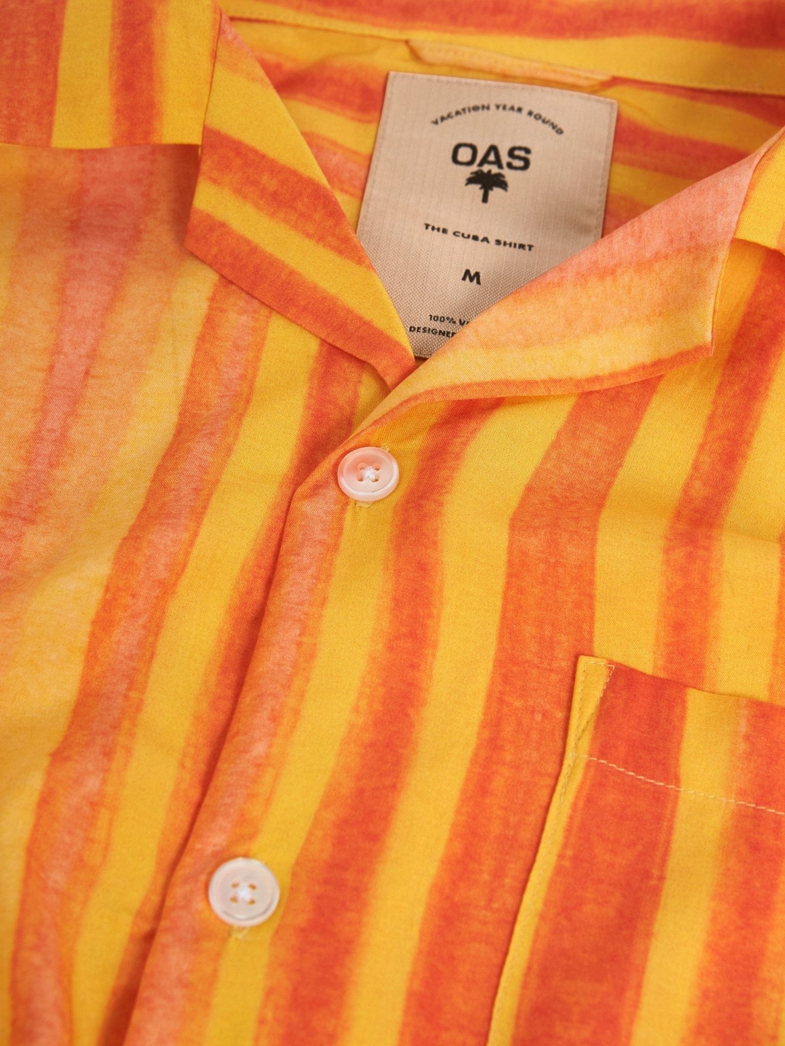 Camicia viscosa stripe orangina OAS - MONSIEUR