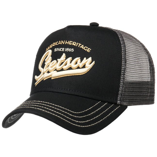 Cappellino Trucker American Heritage black Stetson - MONSIEUR
