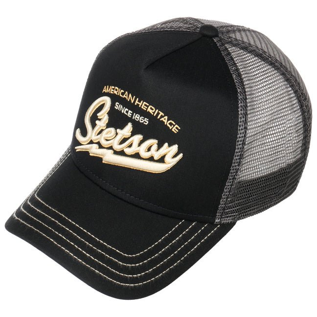 Cappellino Trucker American Heritage black Stetson - MONSIEUR