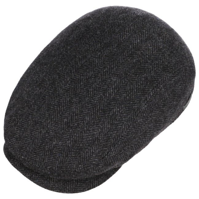 Cappello Driver wool herringbone antracite Stetson - MONSIEUR