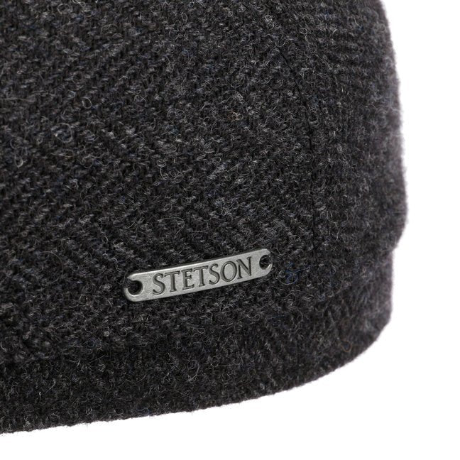 Cappello Driver wool herringbone antracite Stetson - MONSIEUR
