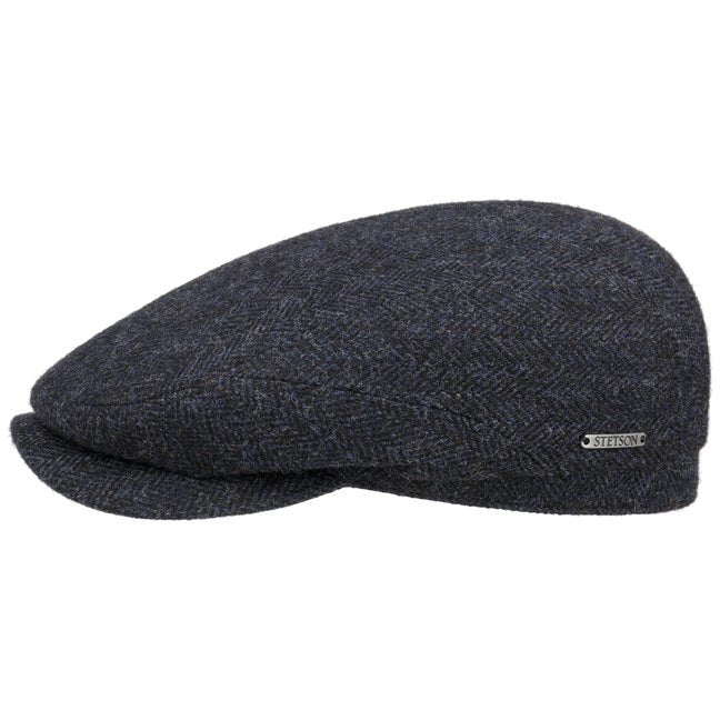 Cappello Driver wool herringbone navy Stetson - MONSIEUR