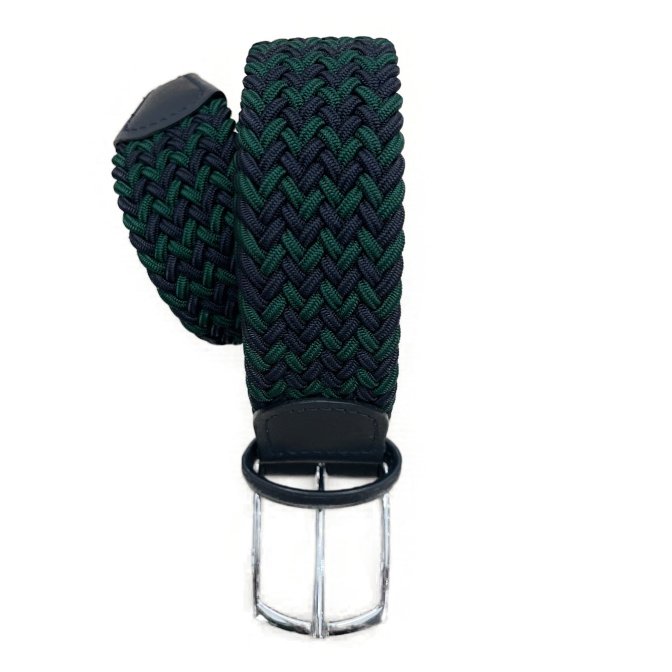 Cintura elasticizzata bicolor blu verde rifinita blu Monsieur - MONSIEUR