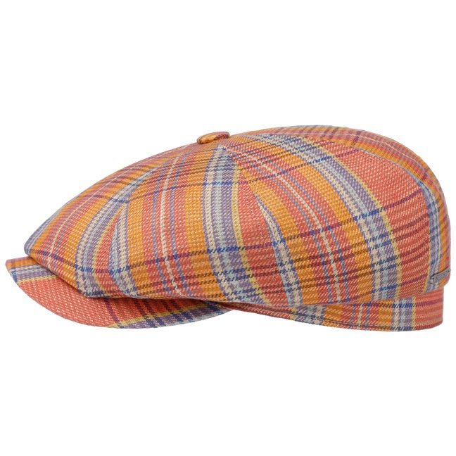 Coppola Hatteras check orange Stetson - MONSIEUR