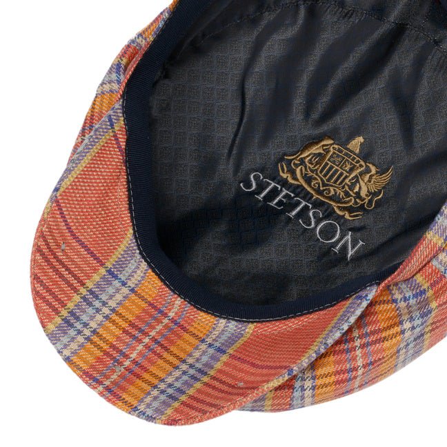 Coppola Hatteras check orange Stetson - MONSIEUR