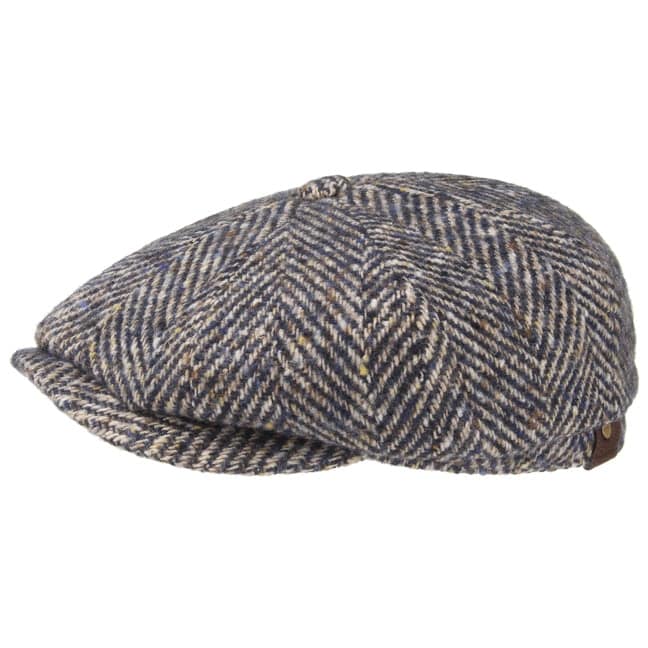 Coppola Hatteras Herringbone beige blu Stetson - MONSIEUR