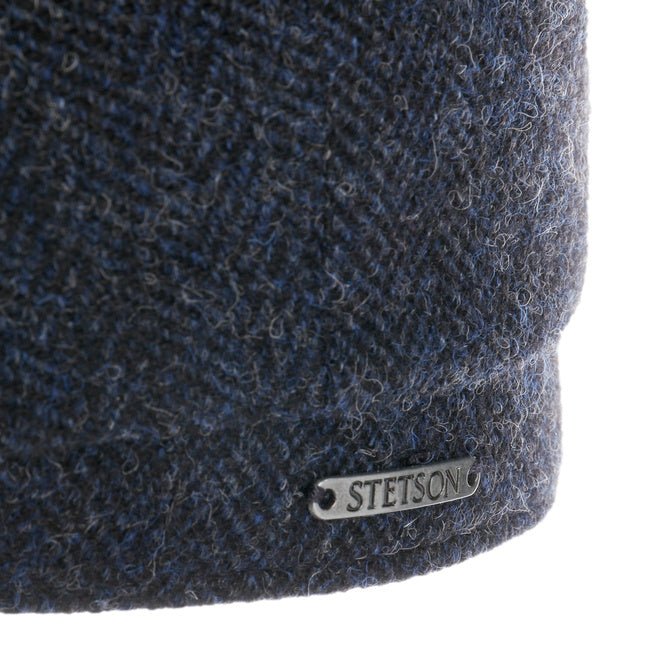Coppola Hatteras lana Herringbone nero blu Stetson - MONSIEUR
